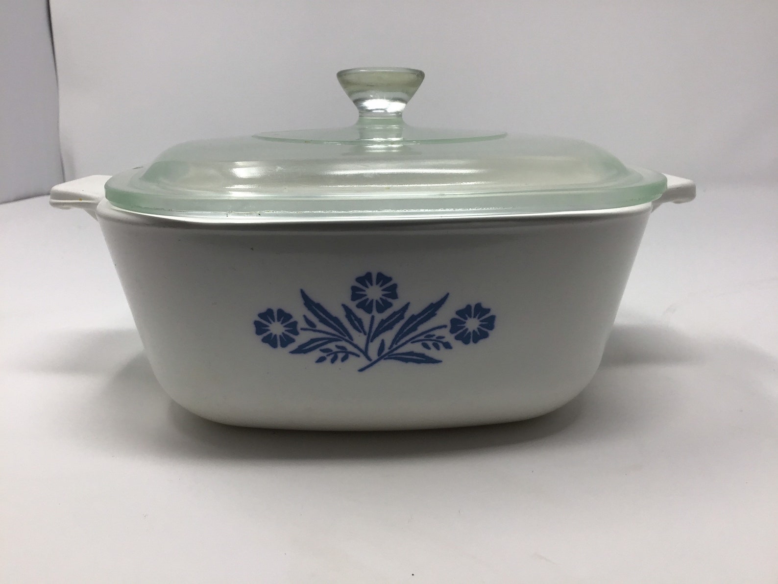 Vintage Corningware Blue Cornflower Pattern Pyroceram 1 Quart Etsy