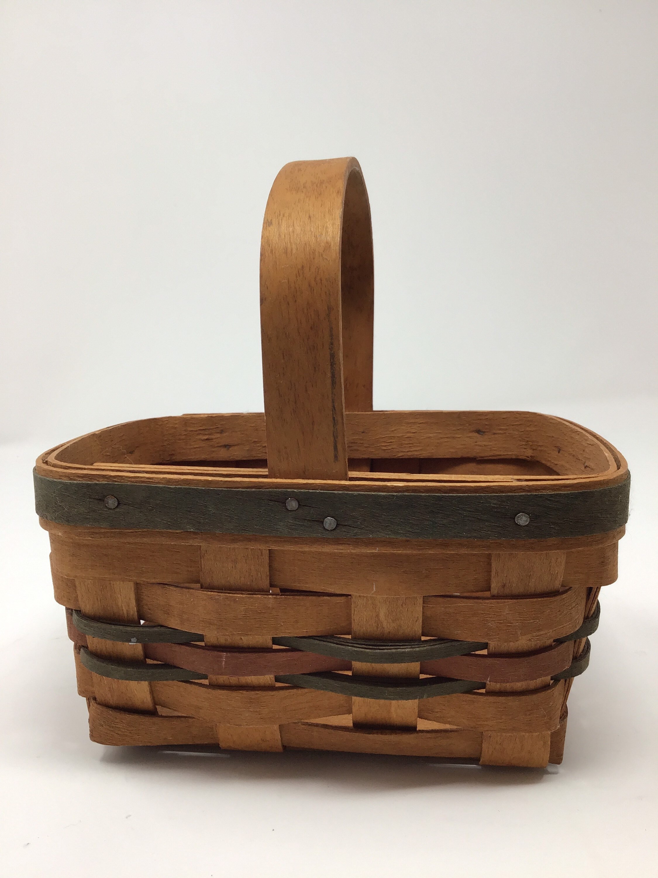 Marked 1991 Stamped Longaberger Baskets Handwoven Dresden Ohio Etsy