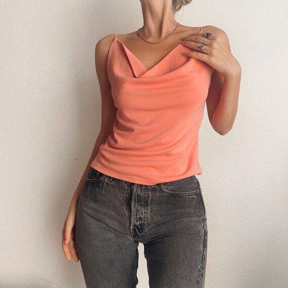 90s Backless Peach Top - image 4