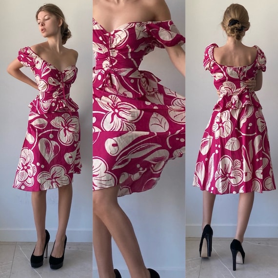 Stunning Floral Moschino Dress - image 4