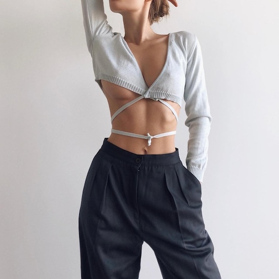 Dolce and Gabbana Wrap Top Etsy UK