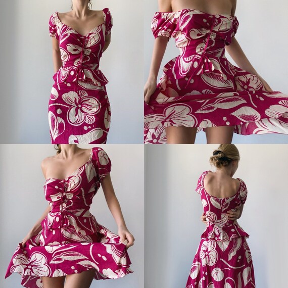 Stunning Floral Moschino Dress - image 3