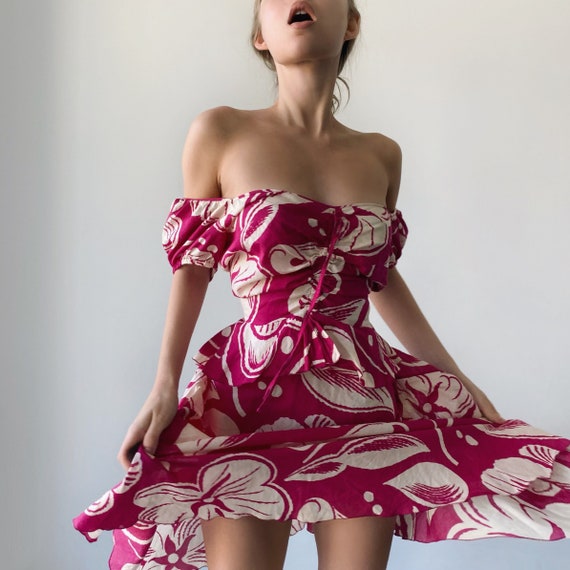 Stunning Floral Moschino Dress - image 2