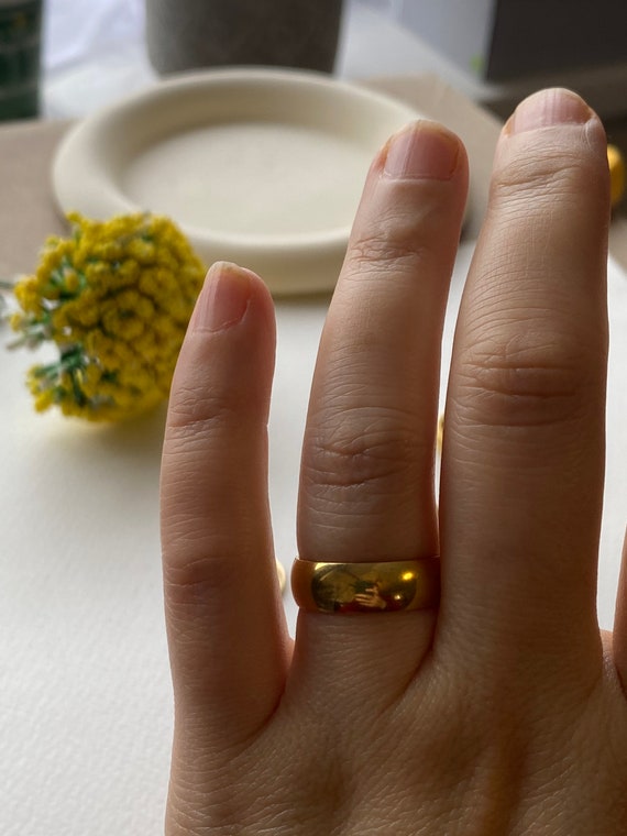 Gold Leaf Ring Adjustable (US8-10) / 18K Gold