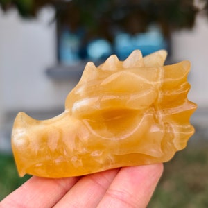 2.8&quot; Natural Geode Stone Carved Dragon，Geode Stone Dragon Head Carving,Geode Stone Dragon，Home Decor，Reiki Healing Figurine，Crystal gifts