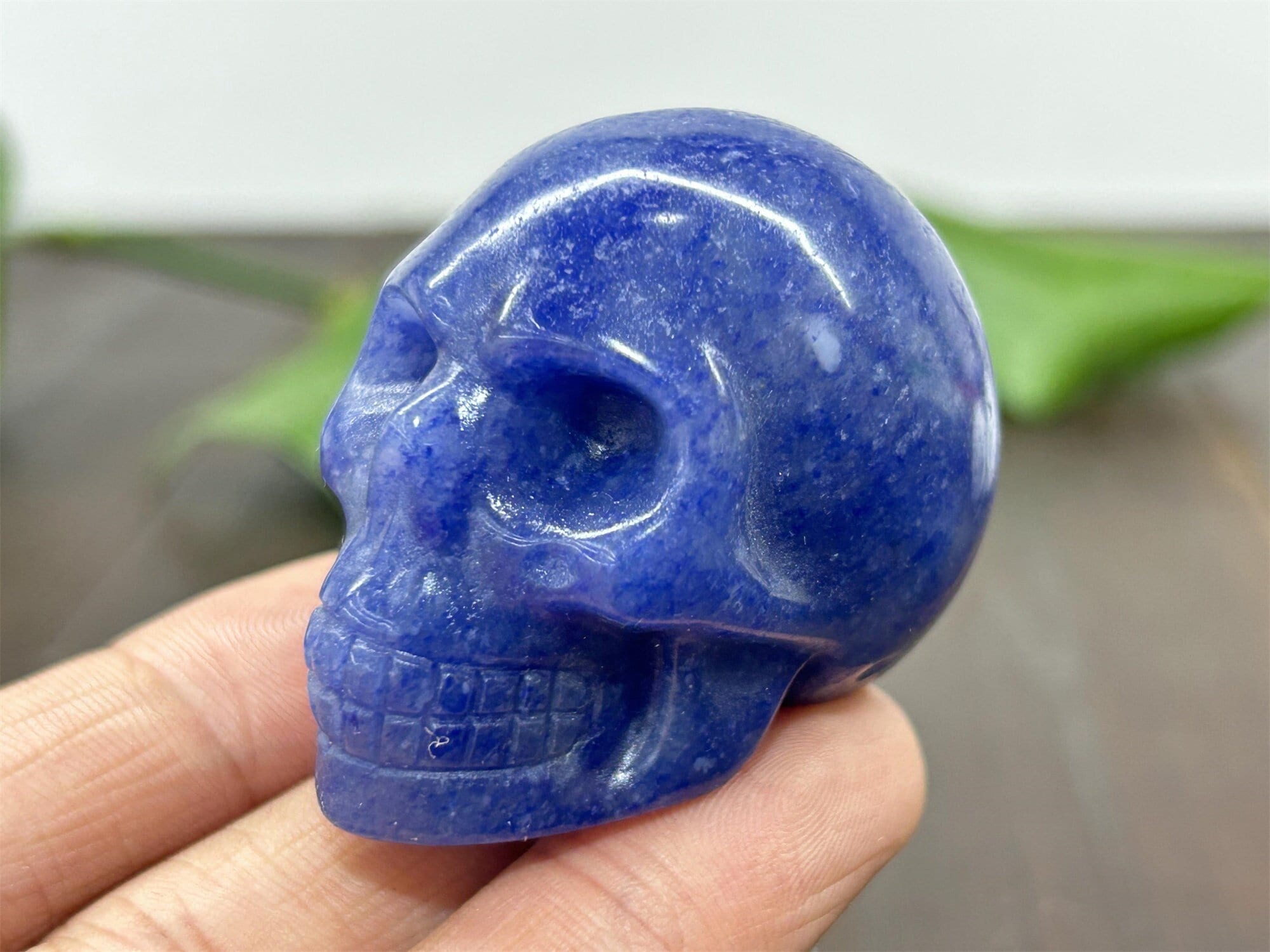 Blue obsidian skull - Etsy 日本
