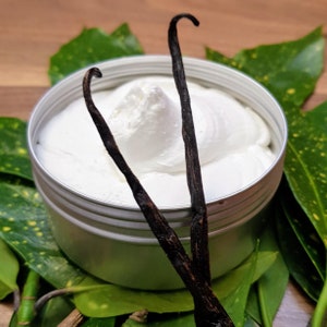 Vanilla Whipped Body Butter | Natural Body Butter | Shea Butter | Natural Skin Care | Natural Hair Care | Handmade Body Butter