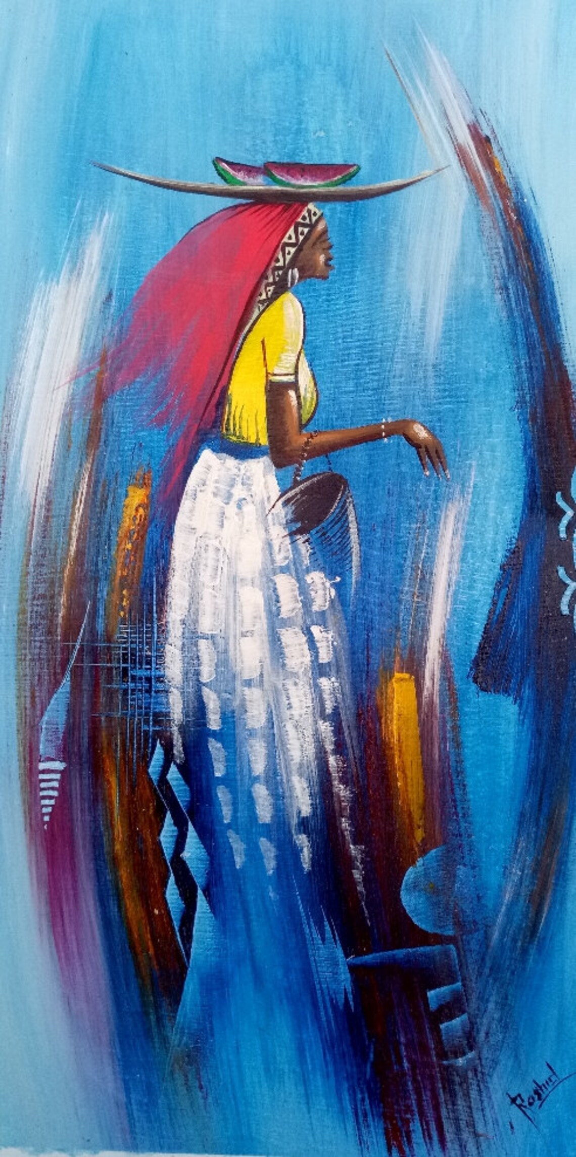 Acrylic on Canvas/Tribal Painting/African Painting | Etsy