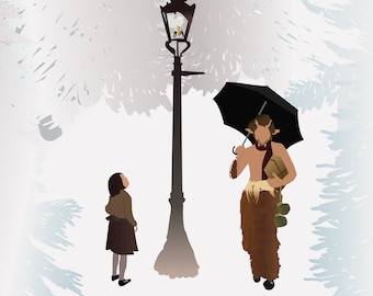 Lucy & Mr. Tumnus Printable - 8.5 x 11
