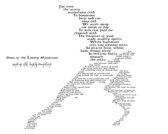 Song of A Lonely Mountain SVG, DXF & PNG File