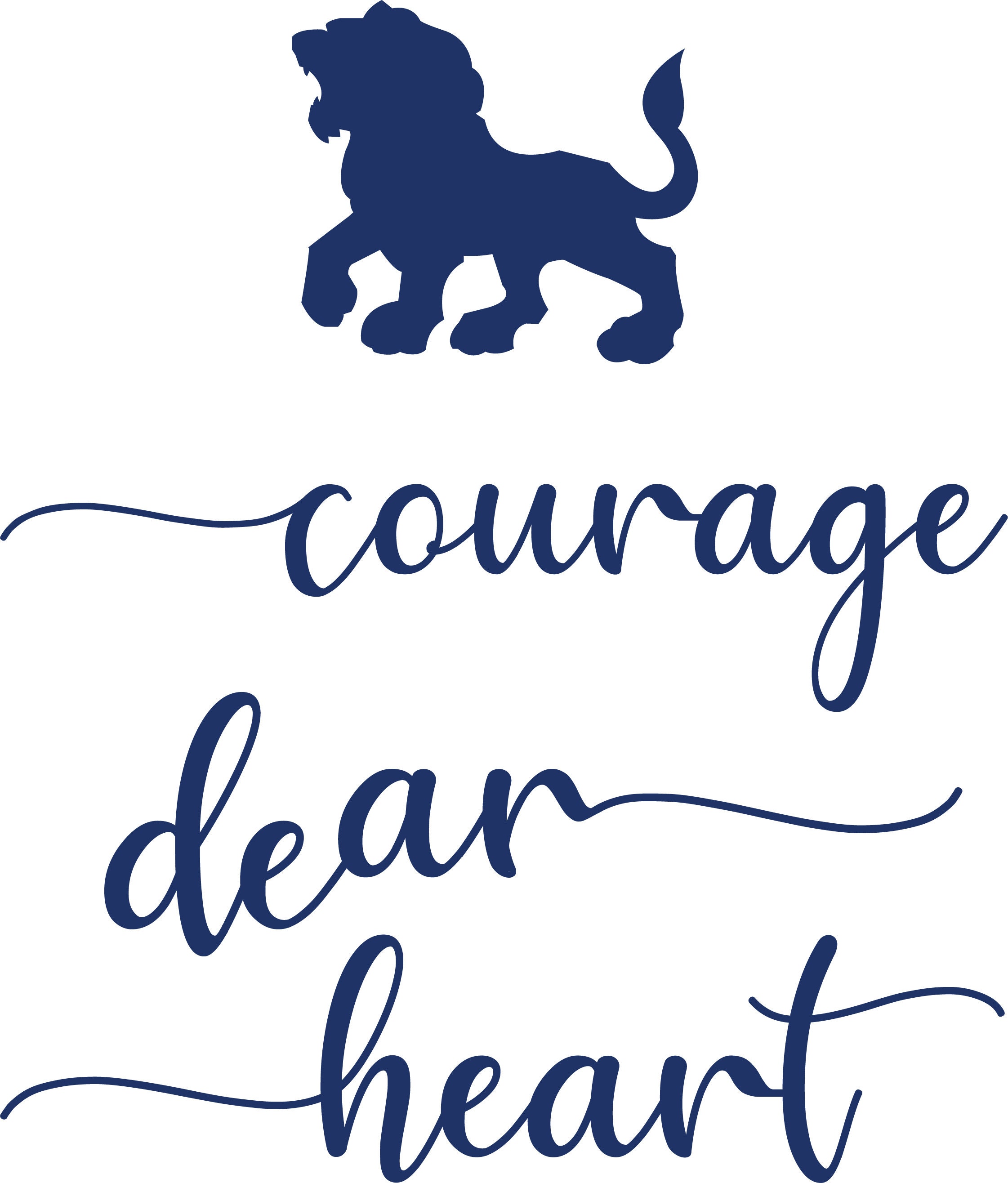 Courage Dear Heart Aslan PNG File Chronicles of (Download Now) 