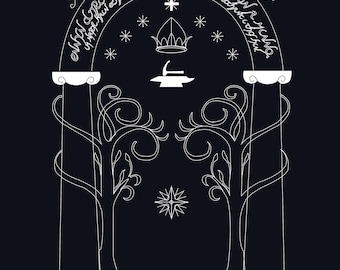 Doors of Durin Printable - 11 x 14