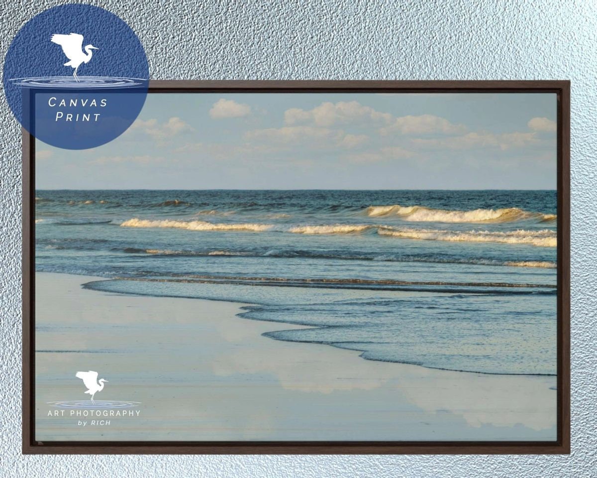 Ocean Waves Photo Wall Art, Nature Photography, Framed Canvas Print, Beach Wall Décor, Large Wall Art, Home Décor, Office Décorthumbnail