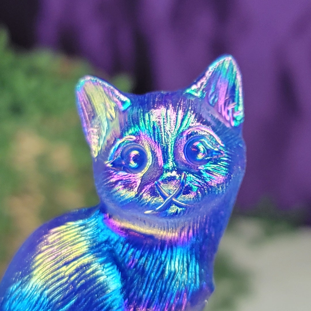 Cat Crystals Quartz Kitty Figurine Etsy