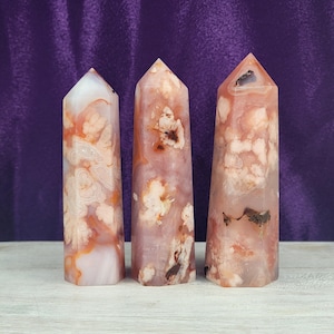 Crystals Carnelian Flower Agate Tower Crystal Kristalle Gift for Her