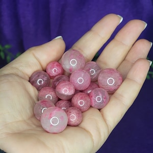 Rhodonite Quartz Crystal Gemmy Sphere Kristalle