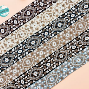 9 Yards Saree Border Indian Lace Trim Floral Embroidered Silk Saree Fabric Trim Ribbons Tapes Table Runner-Art Quilt Trims Bag Belts Hatband