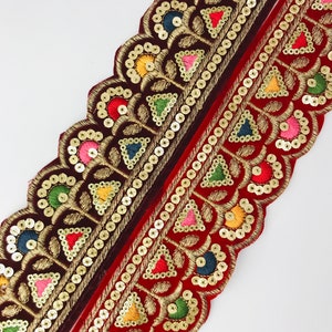 Beautiful Thread Embellishment Lace Trims Tapes Indian Embroidered ...