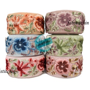 Adornos de encaje de tela bordada india de 9 yardas, cinta para sari, borde bordado, funda de cojín para vestido de novia