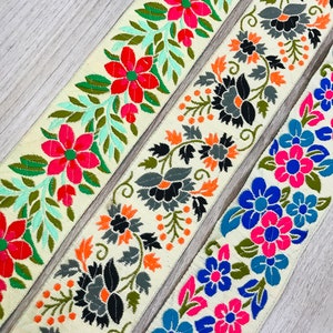 Indian Jacquard Trim Sari Border Brocade Saree Trimmings Decorative Ribbon Tapes Crafting Sewing Embellishments Home Decor | FabStitchIN