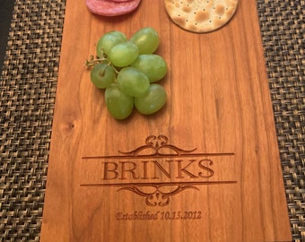 Personalized Cheese Board,  Charcuterie Board, Christmas, Wedding, Anniversary, Housewarming, Engagement Gift, Perfect Gift