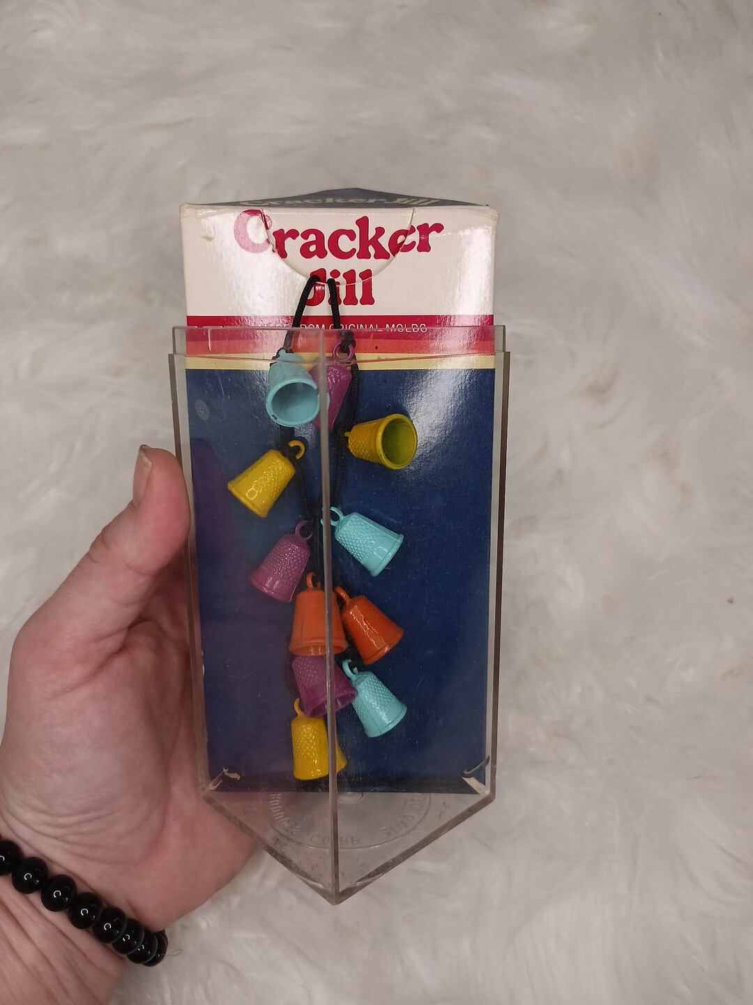 Cracker Jill Thumbtack Necklace, Vintage Necklace, Vintage Sewing