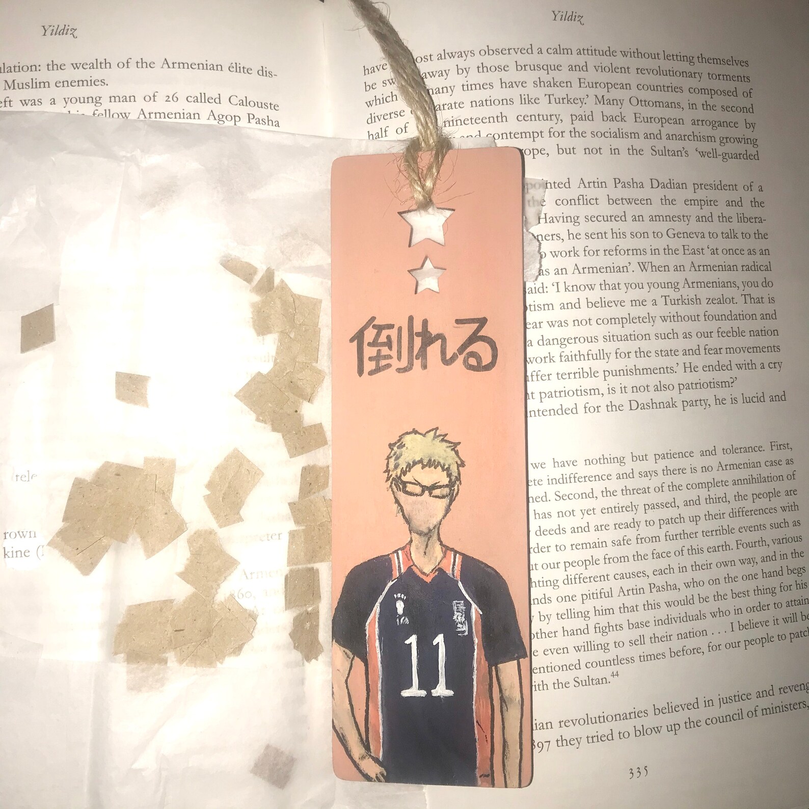 Personalised wooden anime bookmark Etsy