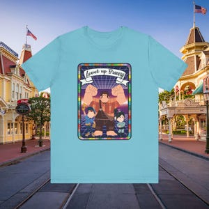 Camiseta unisex inspirada en Ralph el Demoledor con carta del tarot, camiseta gráfica de Parks, regalo para fanáticos de Disney, camiseta con animales adorables, camiseta gráfica novedosa
