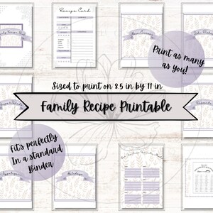 Druckbares Familienrezept