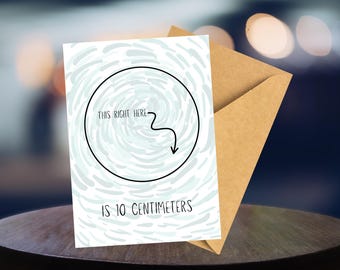 Funny Baby Shower Card, Expecting Mom Pregnancy Gift