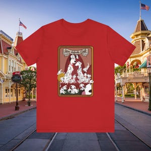 Disney Dalmatians Tarot Card Unisex Jersey Tee, Dog Lover Graphic Shirt, Gift for Disney Fan, Cute Animal Tee, Novelty Graphic T-Shirt