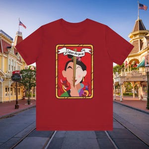Camiseta unisex con la carta del tarot inspirada en Mulan, camiseta con gráfico de Parks, regalo para fanáticos de Disney, camiseta con animales lindos, camiseta con gráfico novedoso