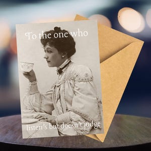 Funny Vintage Birthday Card: Sarcastic Retro Humor Greeting