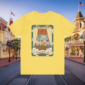 Camiseta unisex con la carta del tarot inspirada en Winnie the Pooh, camiseta gráfica de Parks, regalo para fanáticos de Disney, camiseta con animales lindos, camiseta gráfica novedosa