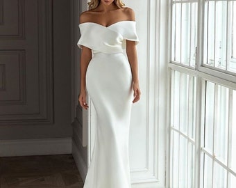 white dinner gowns