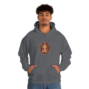 St. Benedict Medal Heavy Blend Hooded Sweatshirt