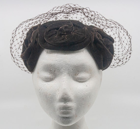 Ladies Vintage Hat, Fascinator - image 1