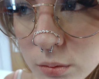 Double Nose Chain Etsy