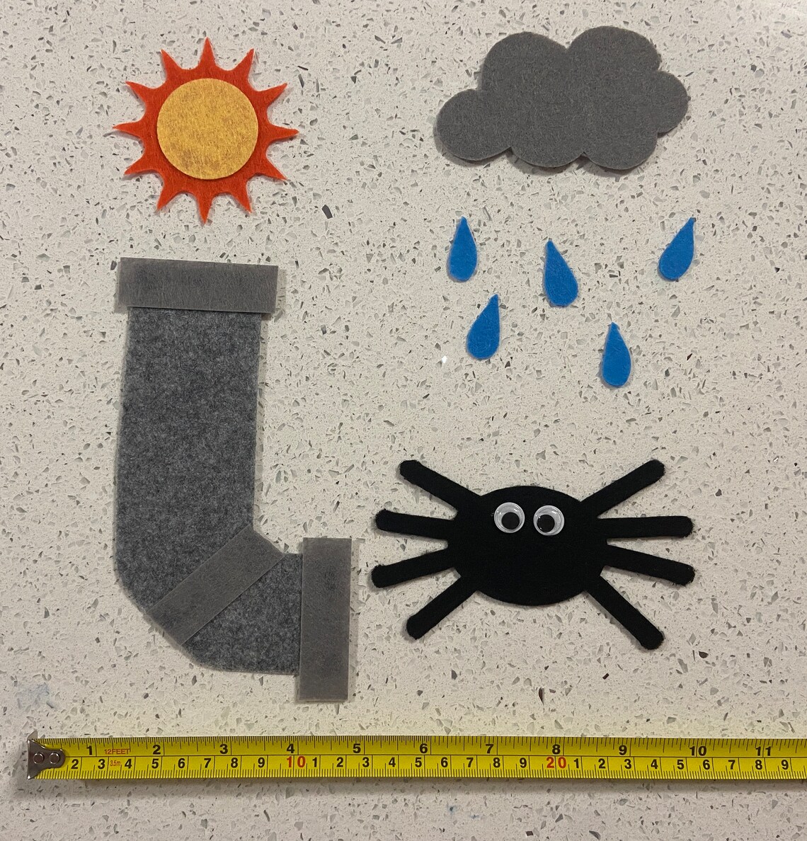 Itsy Bitsy Spider Felt Story | Eensy Weensy Spider | Preschool Song ...