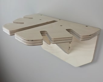 Individual Ski Rack Wall Mount / Wooden Ski Storage / Handmade Ski Holder / Modern Ski Storage / Minimalist Ski Display