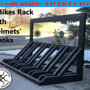 DIY Six Bike Rack Plans/Wooden Bike Stand Tutorial/Handmade Bike Holder Project/Do It Yourself Bicycle Parking-PDF File Instant Download