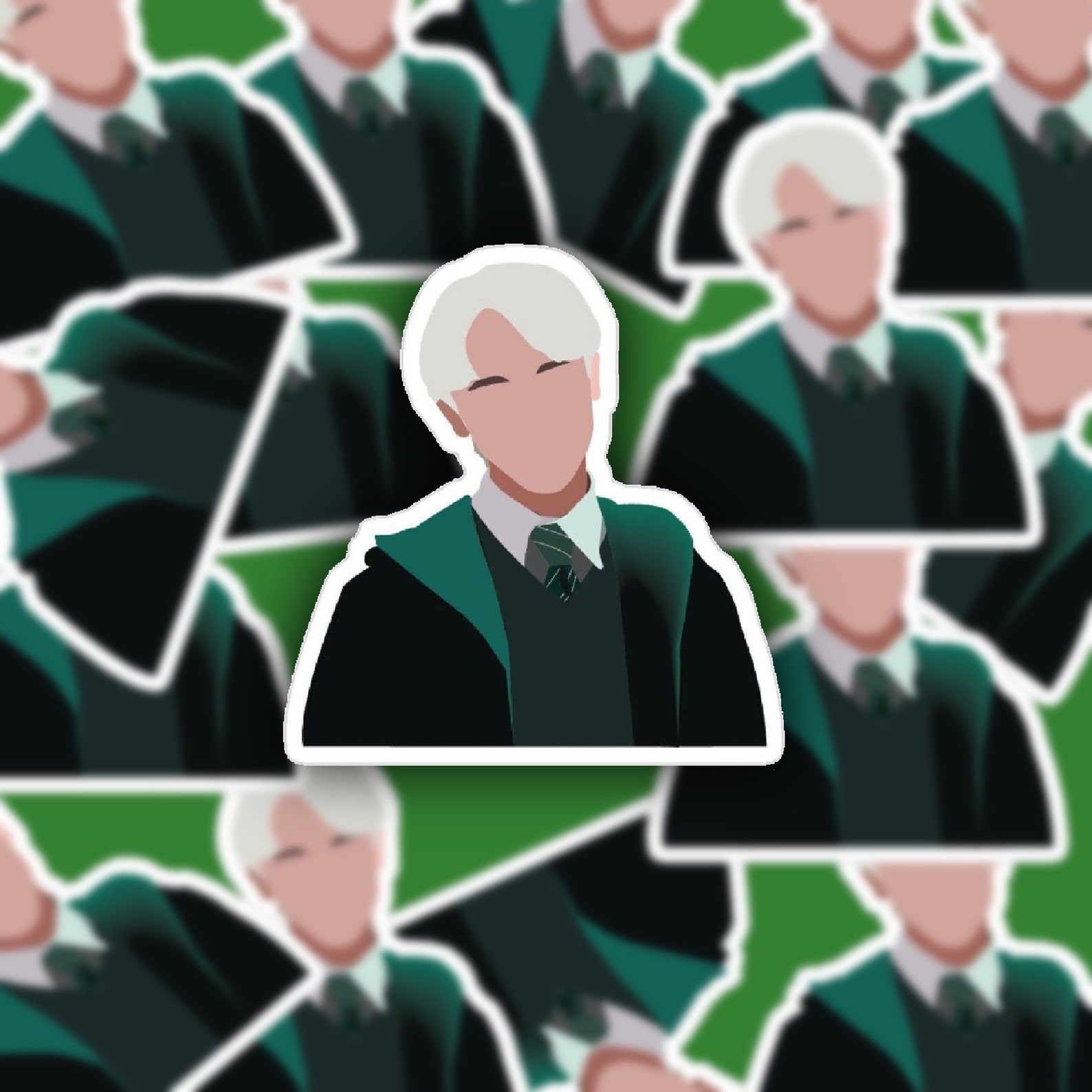 4 HARRY POTTER DRACO Malfoy stickers pack of 4 Etsy