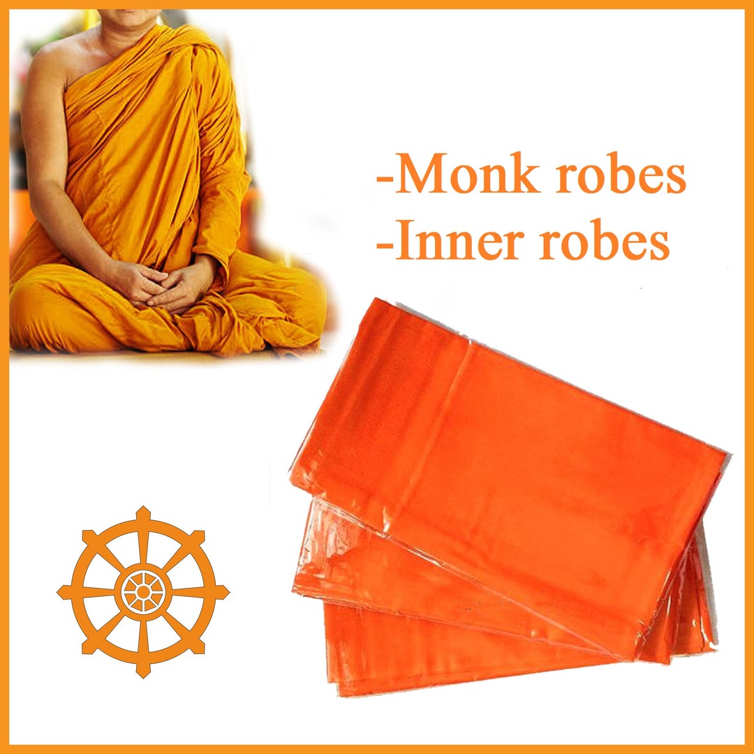 Buddhist Monk Robe & Inner Robes Monk Clothes Kasaya, 袈裟 , Chougu, Sivura Ceylon Handmade Thero