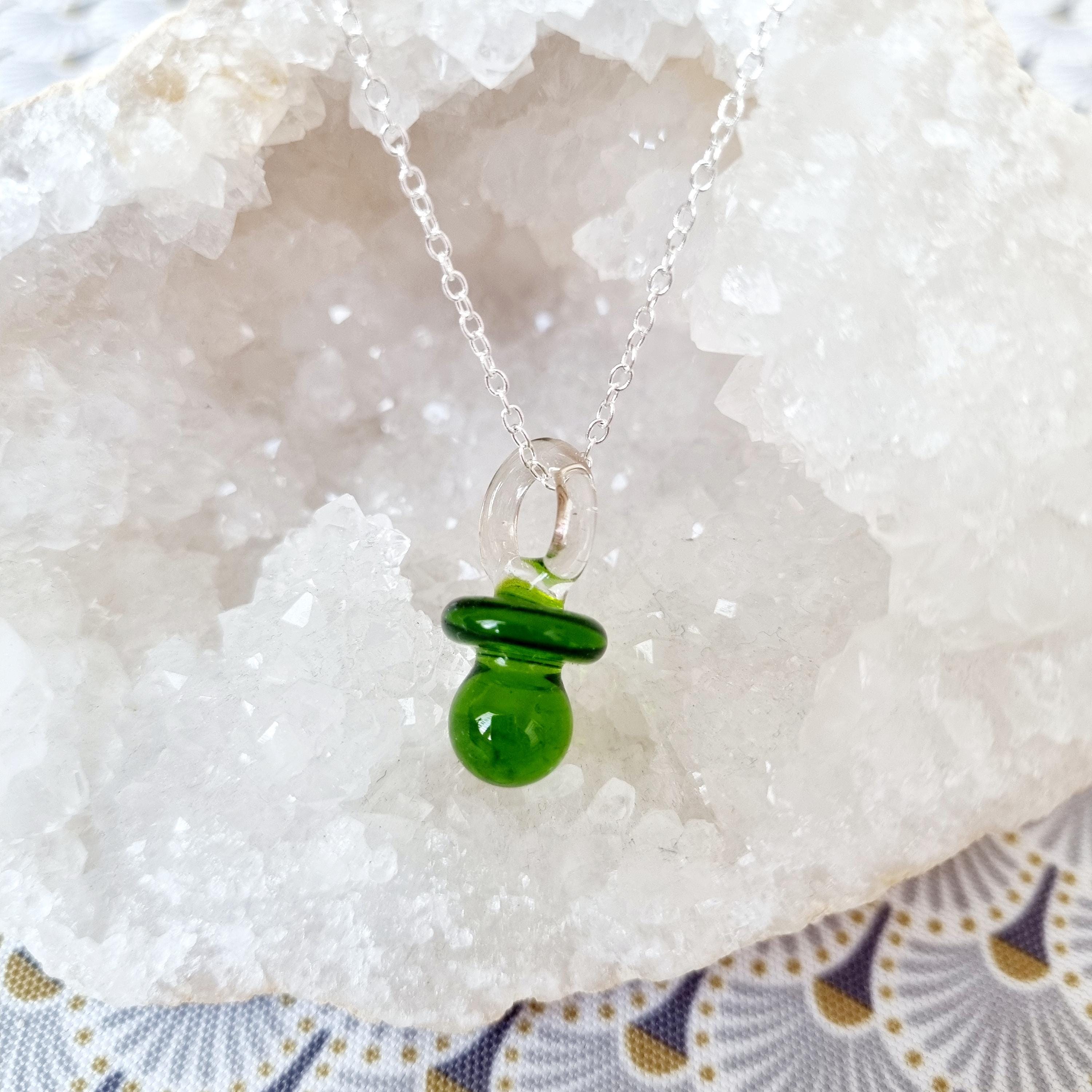 Collier Rétro Années 90 - Chaîne Argent 925 Avec Pendentif 2 Feuilles - Longueur Réglable - Occasion Impeccable