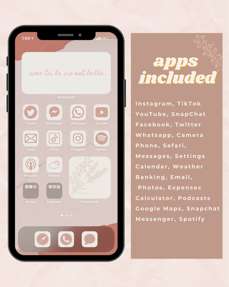 Minimalist Pink iOS14 OVER 20 App Icons WIDGETS Aesthetic Minimalist Pink iOS14 OVER 20 App Icons WIDGETS Aesthetic