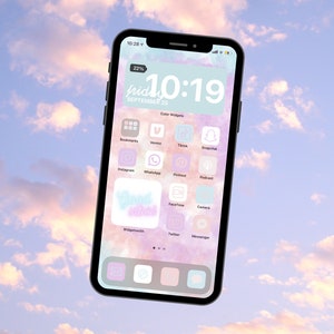 Tie-dye Aesthetic iPhone iOS17 OVER 25+ App Icons, WIDGETS