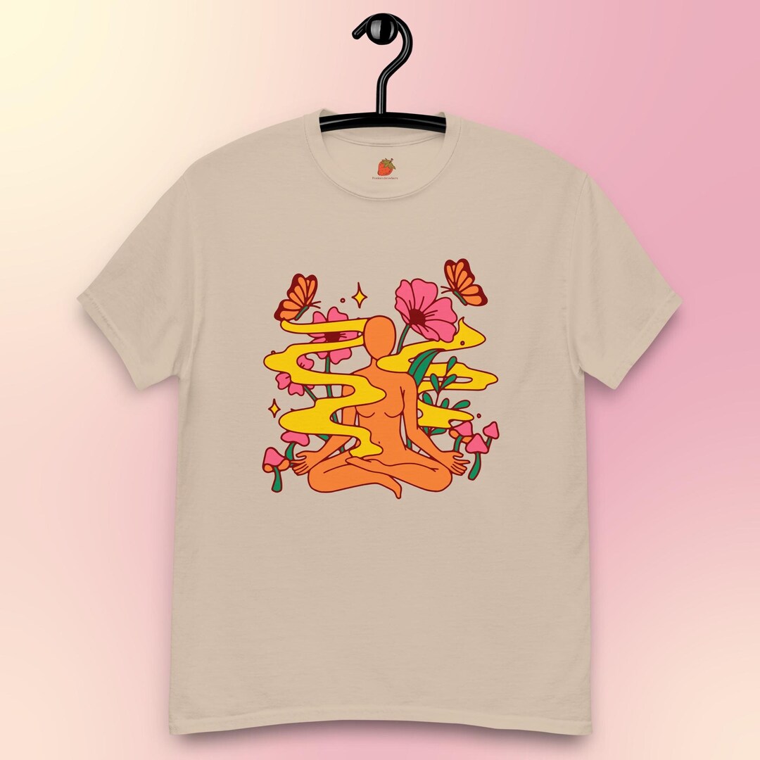 Butterfly print burn out t-shirt