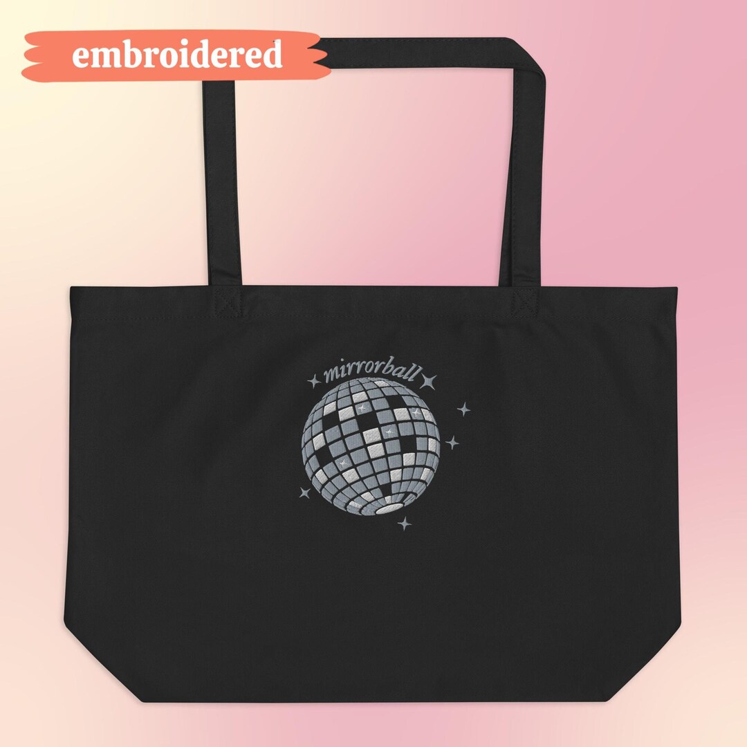 Embroidered / Mirrorball Folklore / Taylor Tote Bag Etsy