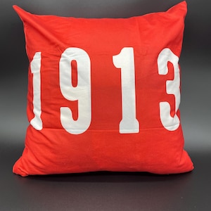 Delta Sigma Theta Decorative Pillow Covers Red 1913