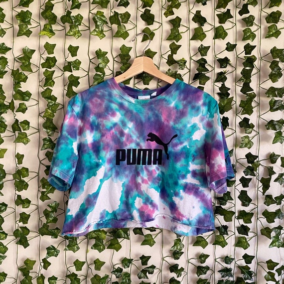 Puma Tie Dye Cropped Tee - image 1